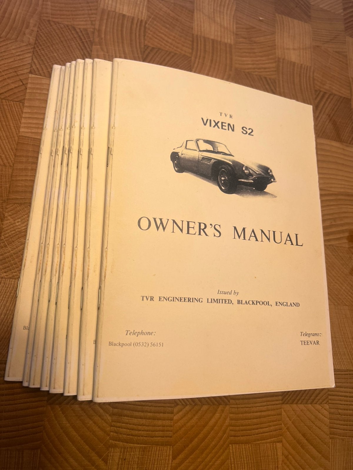 TVR Vixen S2 owner manual. Reprint., Ophalen of Verzenden