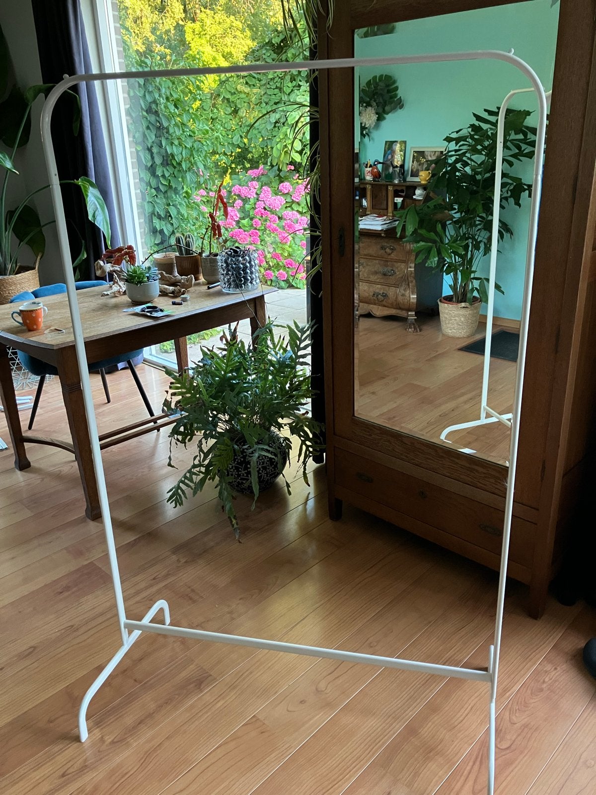 IKEA MULIG Kledingrek - Wit, 2x, Ophalen, Gebruikt