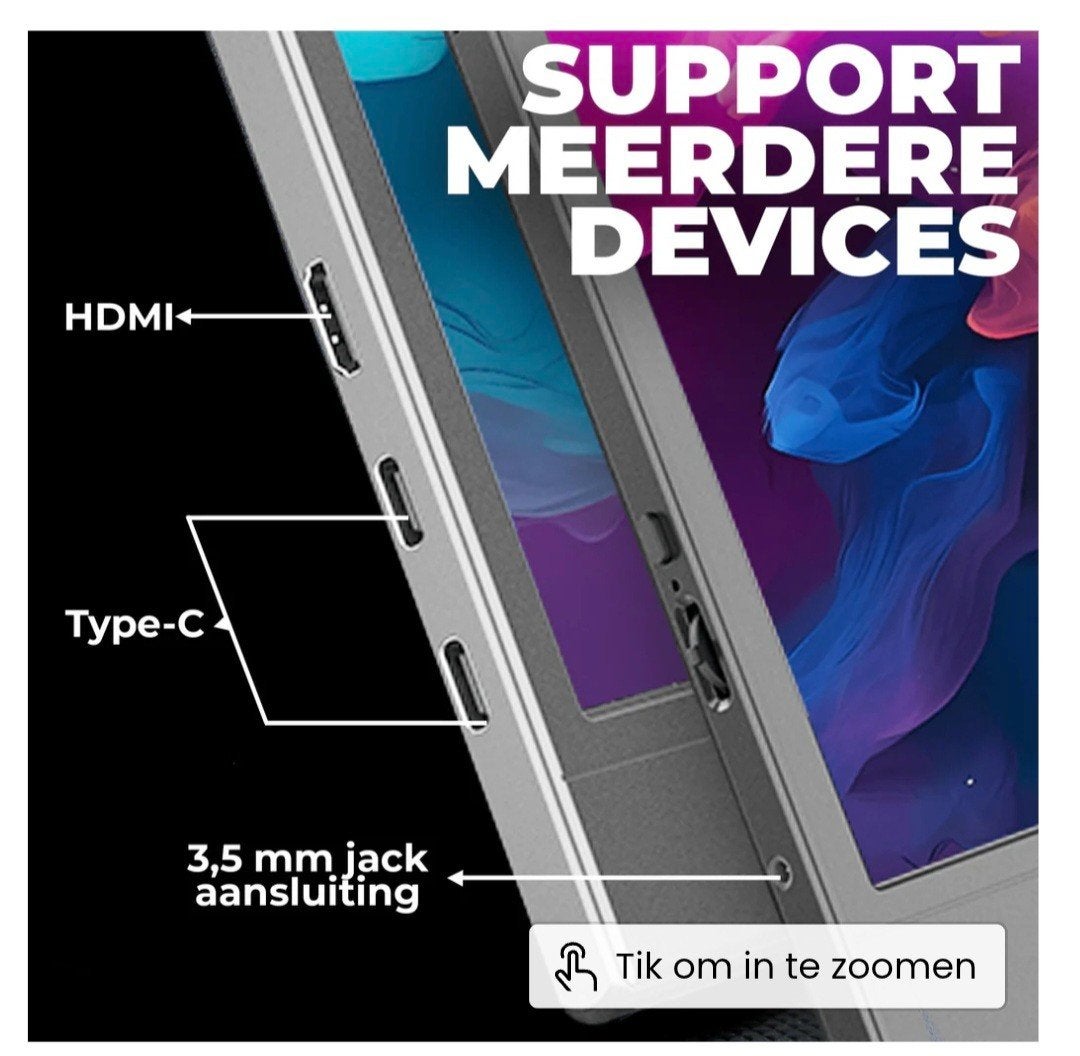 Denver USB-C Monitor, Ophalen, IPS, Zo goed als nieuw, USB-C