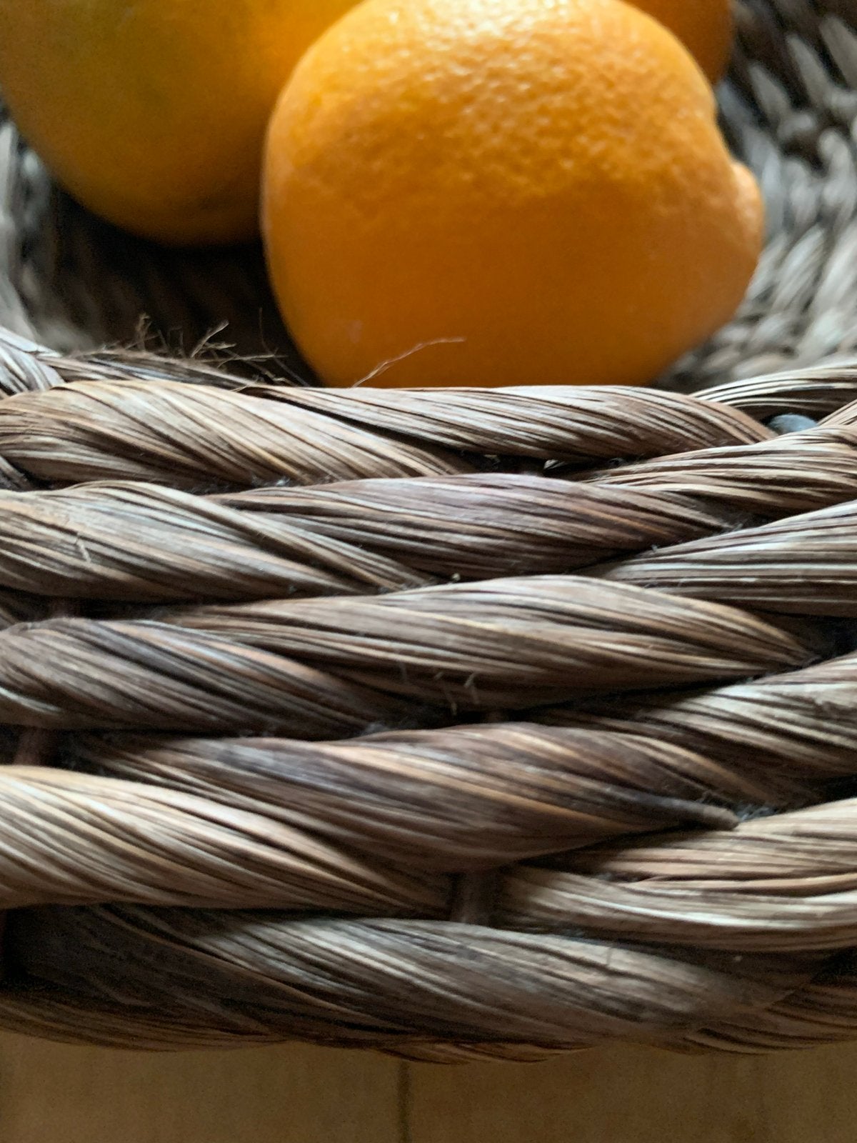 Fruitmand van zeegras, Gevlochten, Mand, Rond, Ophalen of Verzenden
