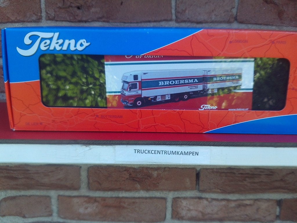 Tekno  Scania  Topsleeper  Volume  Combi  van  Broersma,, Hobby en Vrije tijd, Ophalen of Verzenden, Nieuw, Bus of Vrachtwagen
