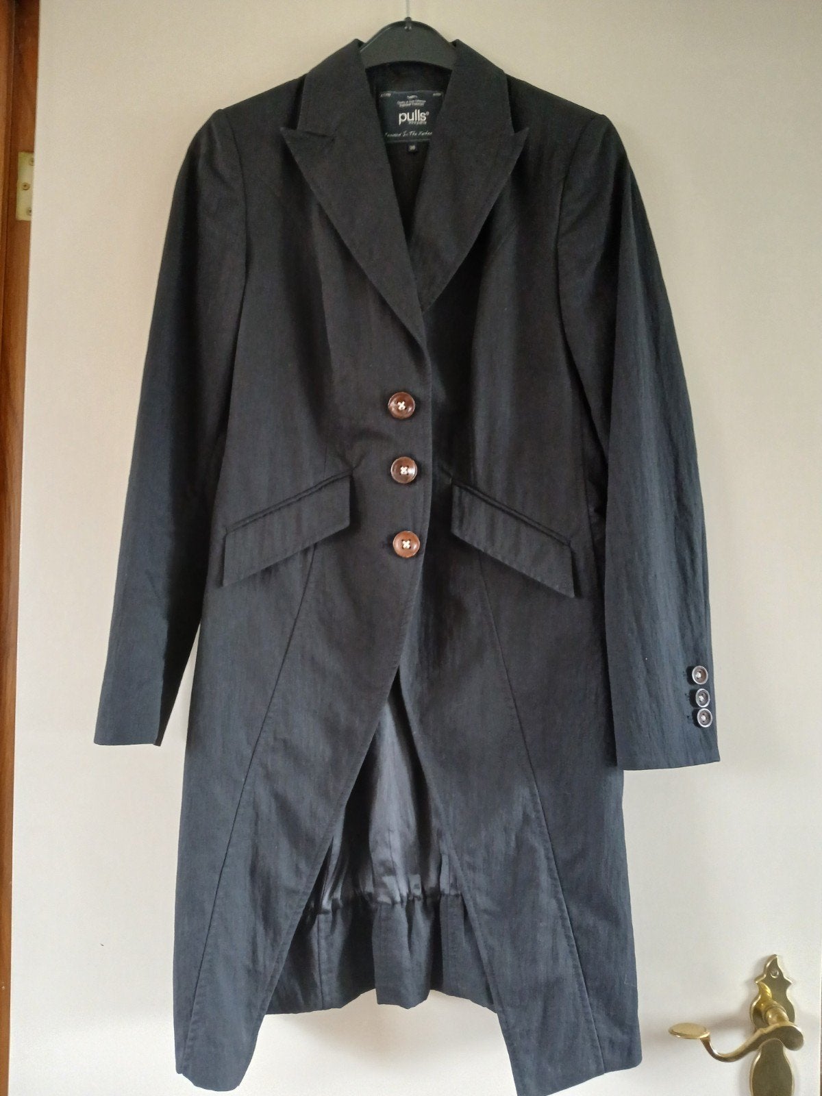 Lange blazer jas van Pulls maat M, Kleding | Dames, Maat 38/40 (M), Pulls, Zwart, Ophalen of Verzenden
