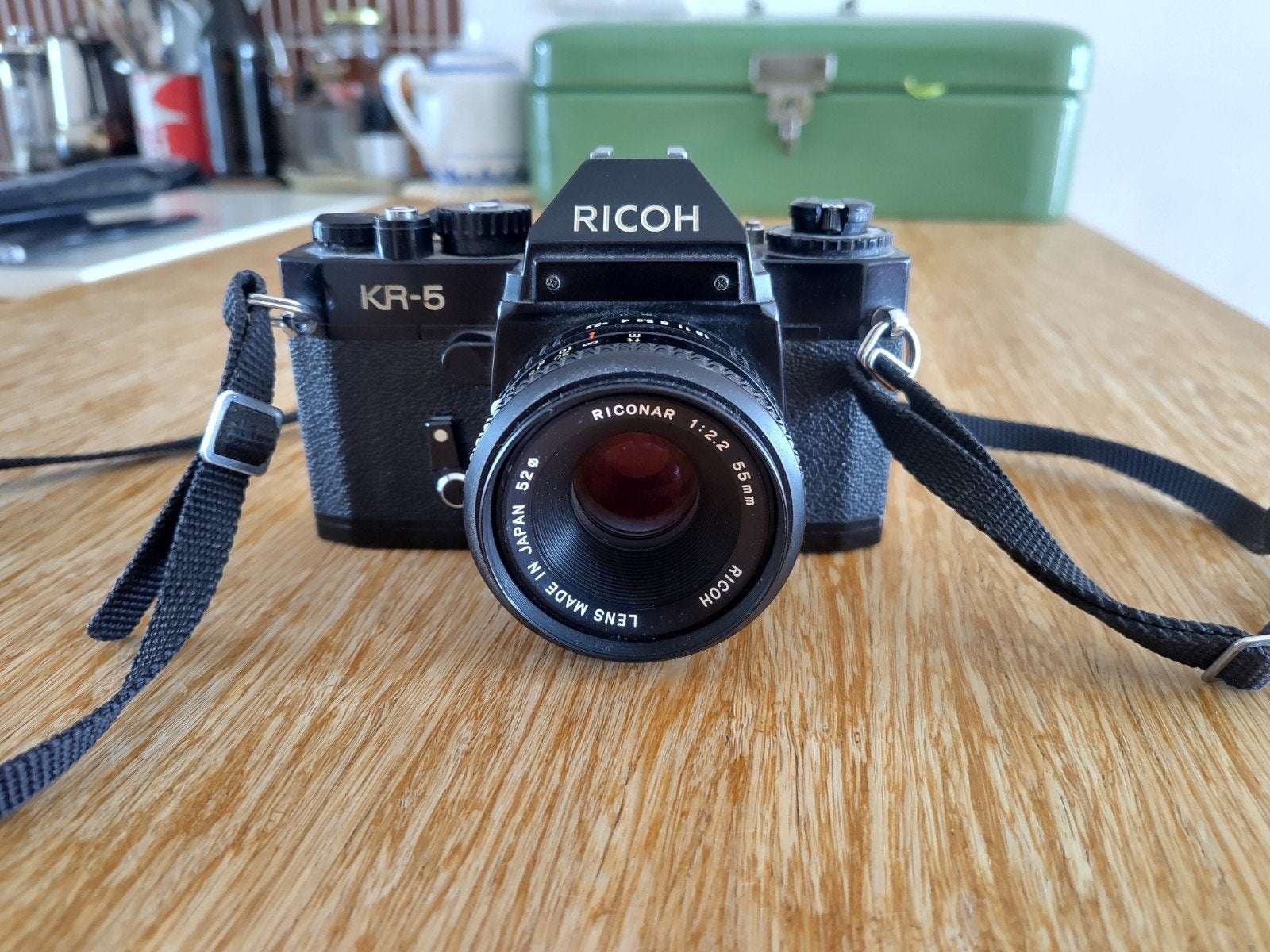 Ricoh KR-5 spiegelreflexcamera, Ophalen of Verzenden, Gebruikt, Spiegelreflex, Overige Merken