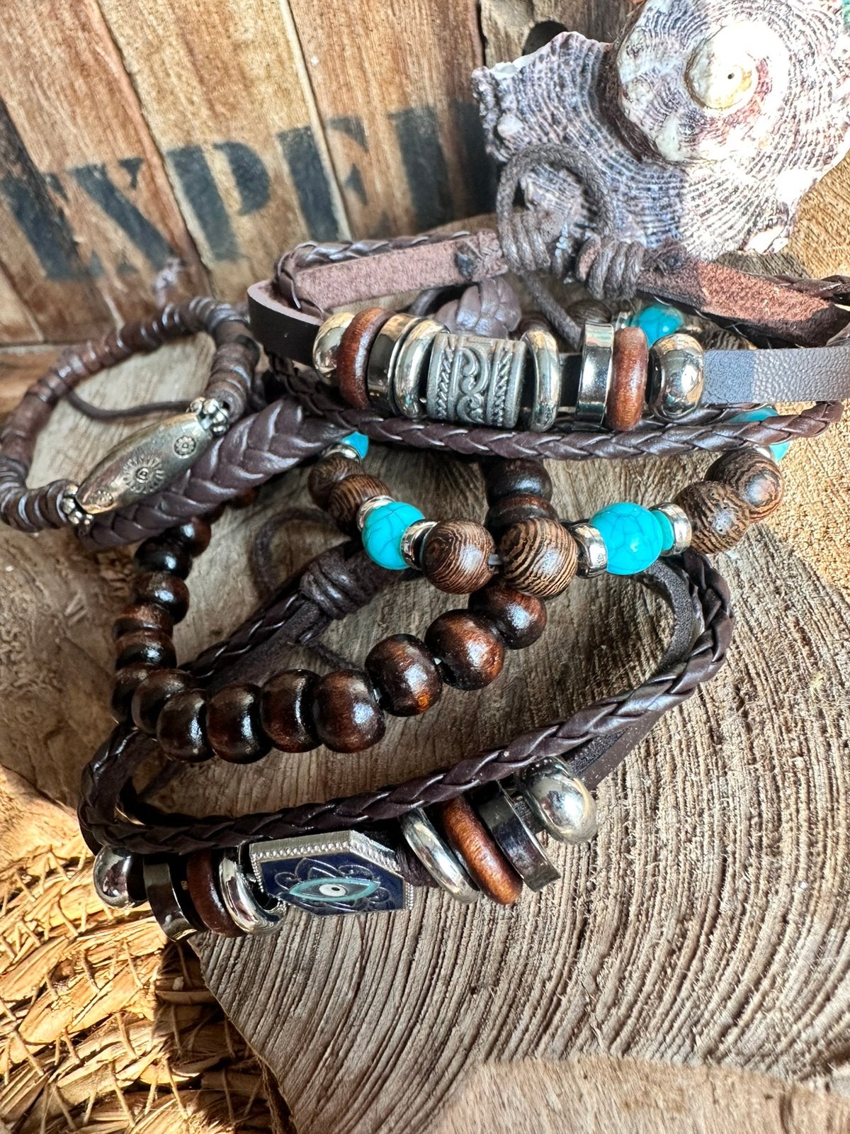 Boho / herenarmbanden / surflife / beachwear / ibiza / nieuw, Sieraden, Tassen en Uiterlijk, Armbanden, Ophalen of Verzenden, Nieuw