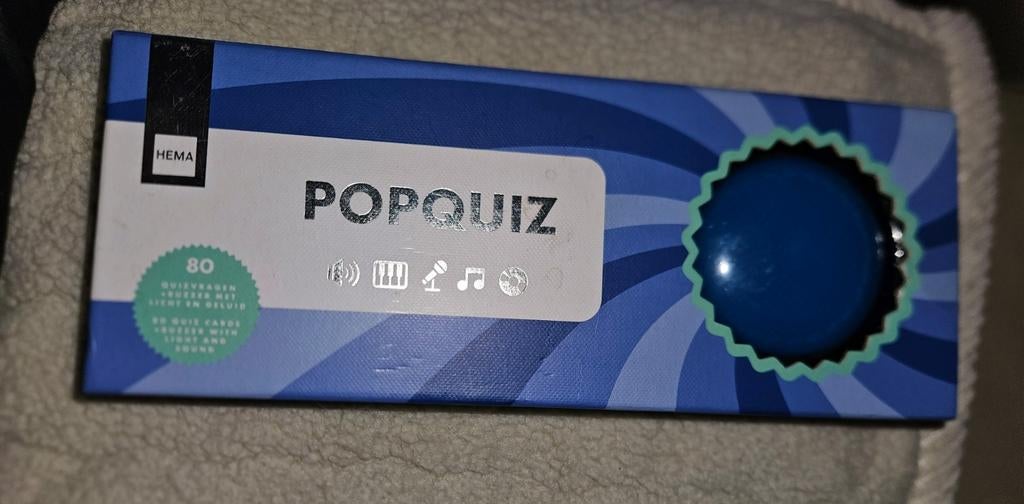 Pop Quiz met Buzzer - NIEUW, Vijf spelers of meer, Ophalen of Verzenden, Zo goed als nieuw, HEMA