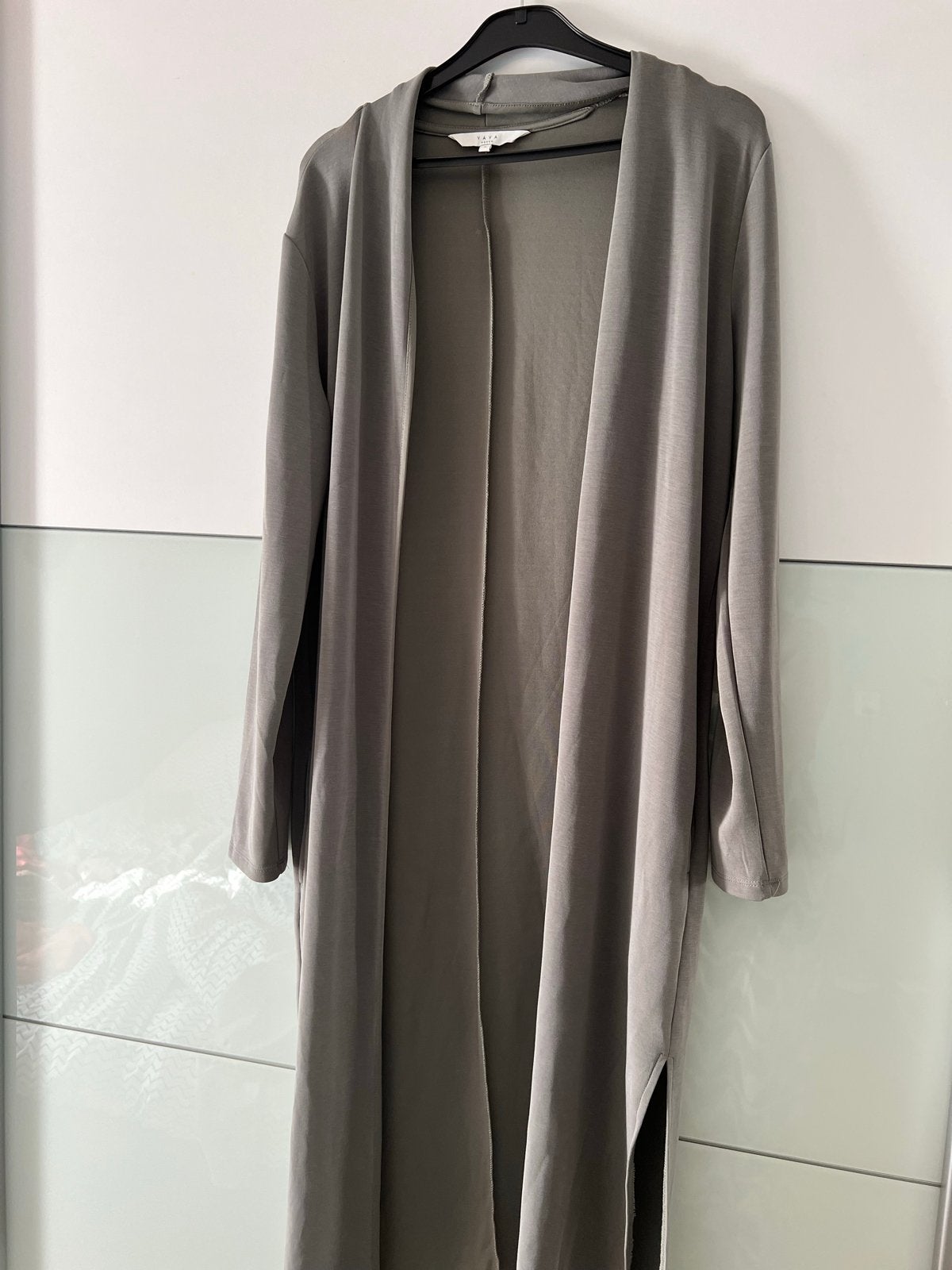 YAYA lang Vest soepele stof groen grijze kleur maat M, Ophalen of Verzenden, Zo goed als nieuw, Maat 38/40 (M), Groen