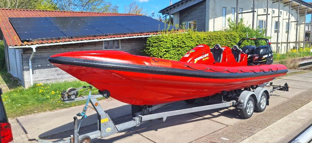 Osprey Lynx 26 | 2x 250PK Mercury XR Optimax | 120km/u+, Watersport en Boten, Gebruikt, Benzine, 200 pk of meer, Overige materialen