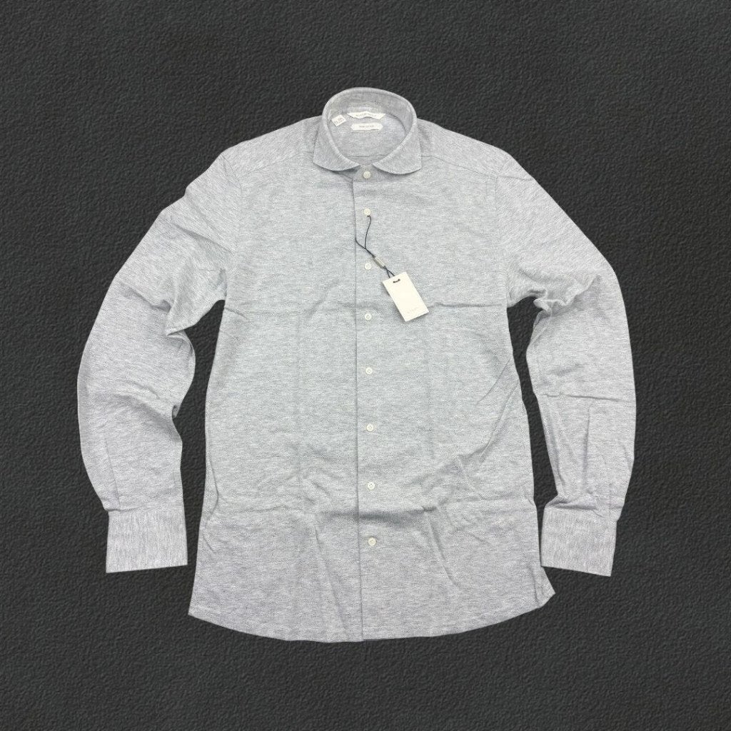 (823) Grijs Suitsupply Shirt - Heren 38 - Nieuw Met Etiket, Halswijdte 38 (S) of kleiner, Nieuw, Ophalen of Verzenden, Revaleur