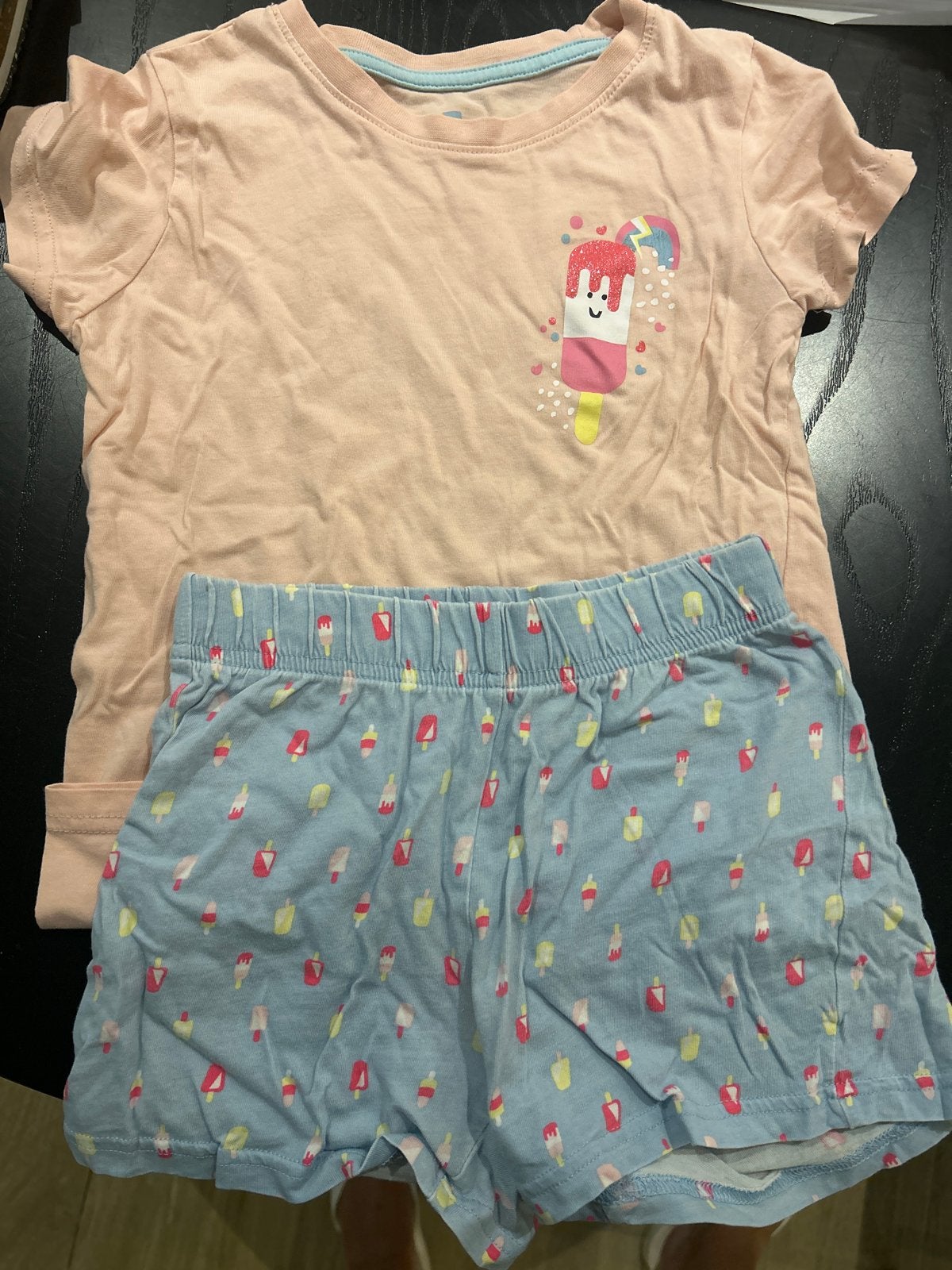 Hema ijsjes zomer pyjama maat 122/128, Ophalen of Verzenden, Gebruikt, Meisje, Nacht- of Onderkleding