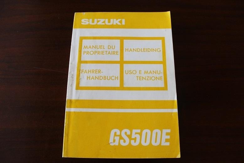 Suzuki GS500E 1992 motorfiets handleiding GS 500 E handbuch, Ophalen of Verzenden, Suzuki