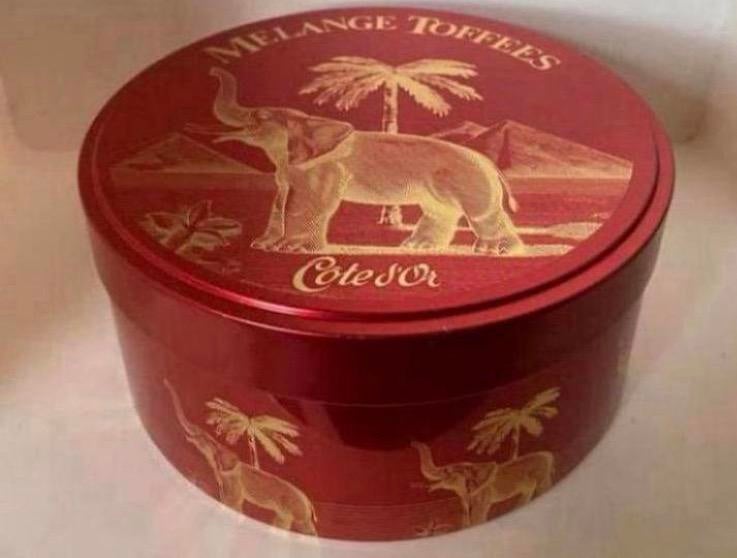 Rond Côte d’Or melange toffees blik. Drsn. 15,5 cn., Ophalen of Verzenden, Zo goed als nieuw, Overige, Overige merken