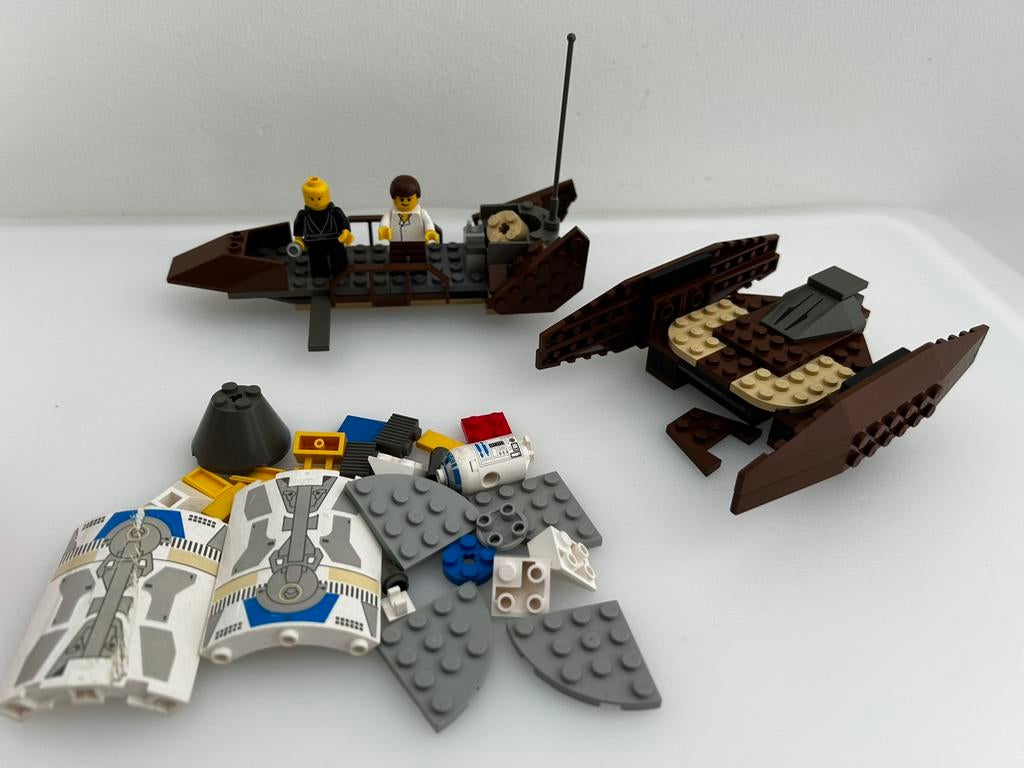 Lego StarWars 7104 DesertSkiff 7111 7106 DroidFighter Escape, Kinderen en Baby's, Speelgoed | Duplo en Lego, Ophalen of Verzenden