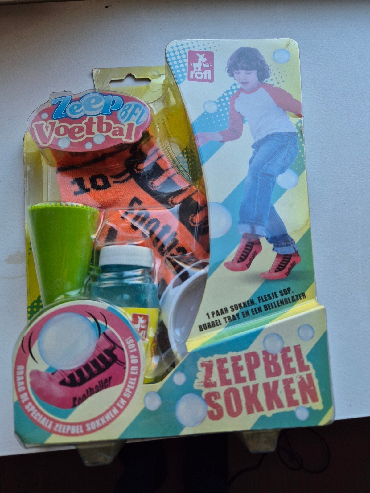 Nieuwe Zeepbel Voetbal Sokken Set - Kastopruiming, Ophalen of Verzenden, Nieuw, Jongen of Meisje