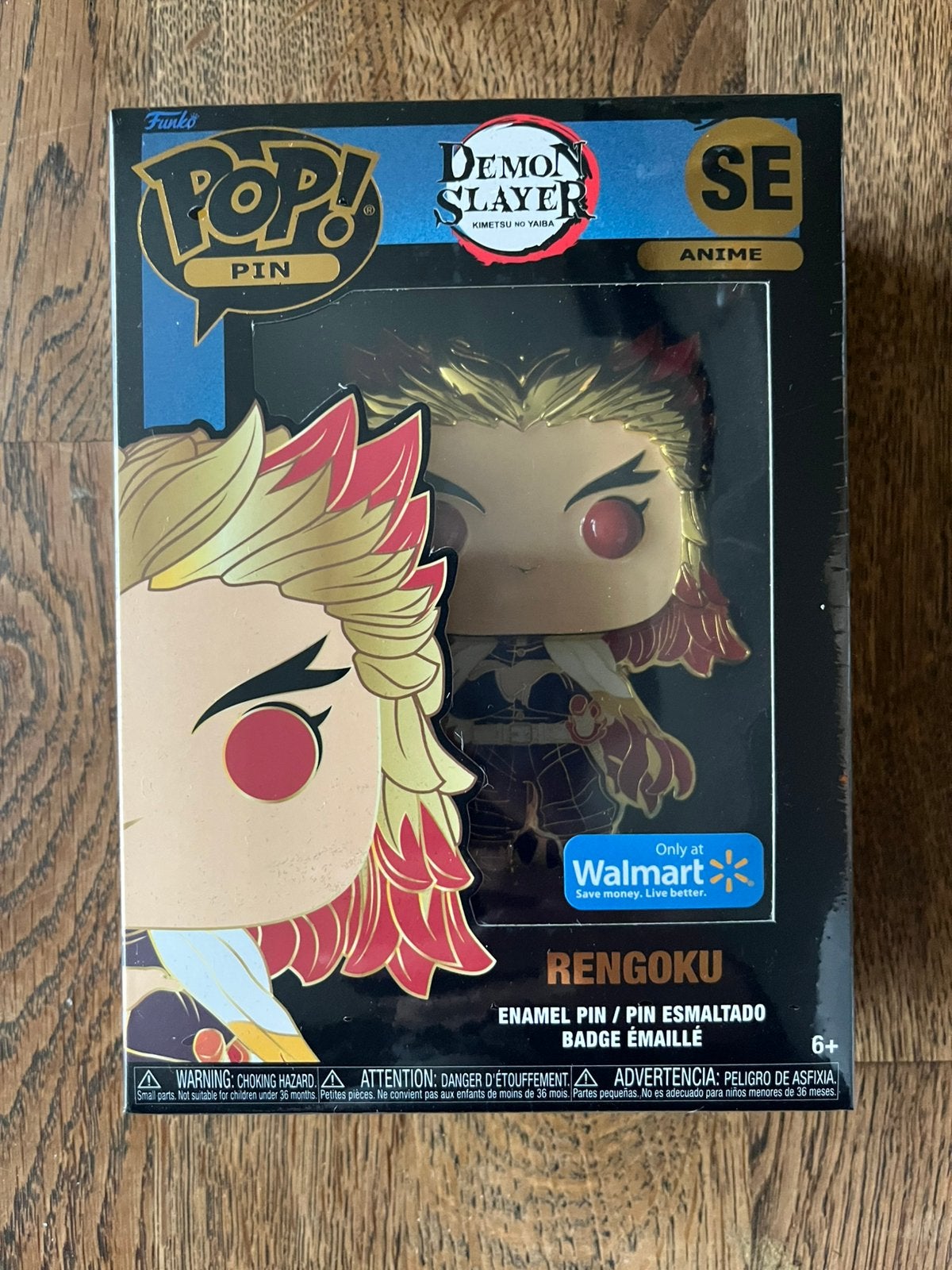 Rengoku funko pin demon slayer SE, Ophalen of Verzenden, Zo goed als nieuw