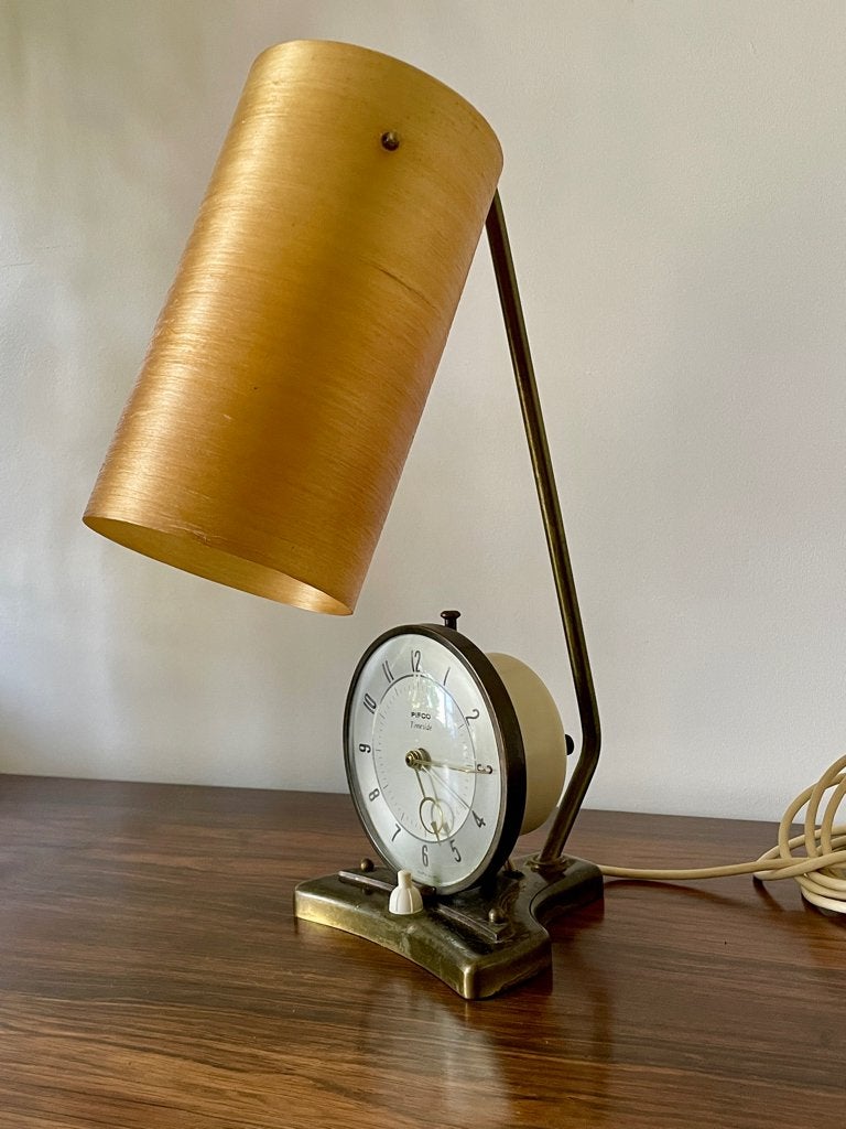 Zeldzame vintage Pifco Timeside kloklamp uit de jaren 70, Ophalen of Verzenden, Gebruikt, Vintage