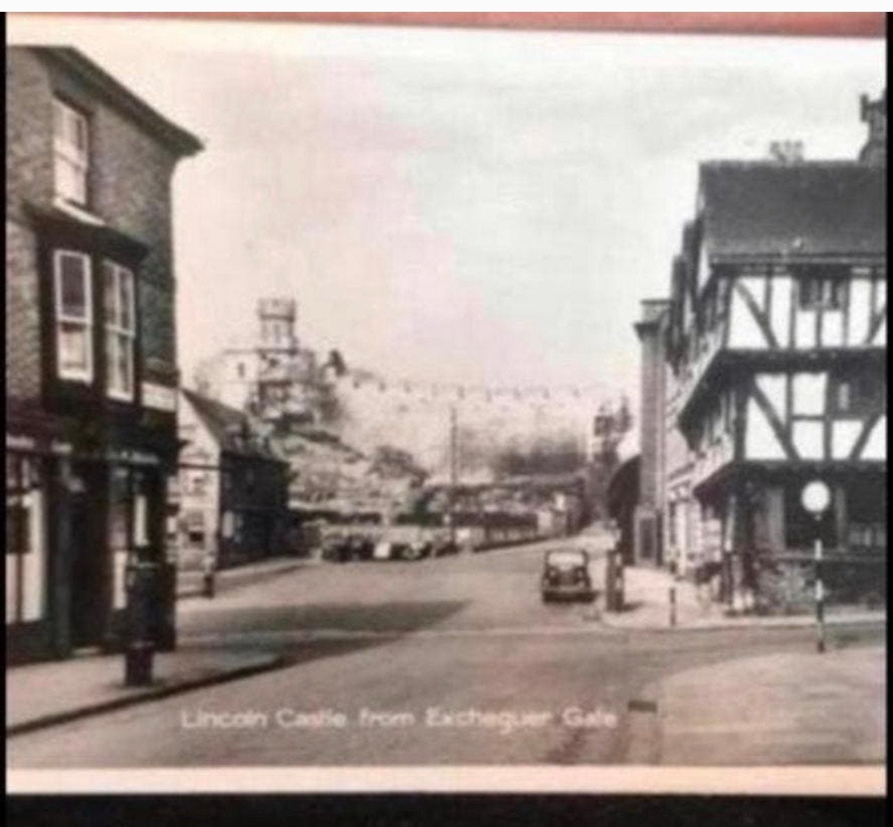 Oude ansichtkaart Lincoln Castle, Engeland, Ophalen of Verzenden, Voor 1920, Gelopen, Engeland