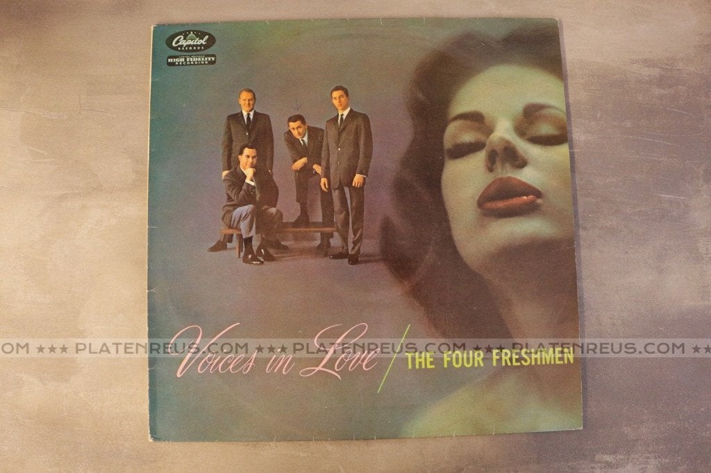 LP The Four Freshmen – Voices In Love , Gesigneerd 1977 4063, LP, Ophalen of Verzenden, 12 inch, Jazz