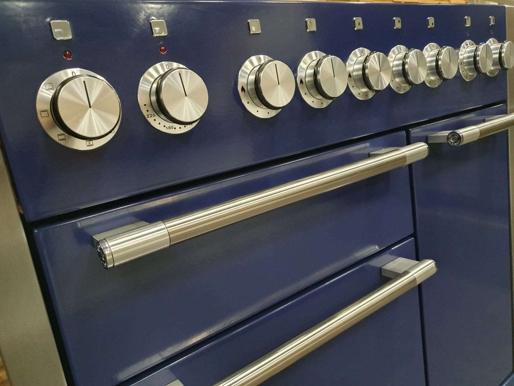 Luxe Falcon Mercury Fornuis 100 cm blueberry blauw 3 ovens, Witgoed en Apparatuur, Niet ingevuld, 60 cm of meer, Niet ingevuld