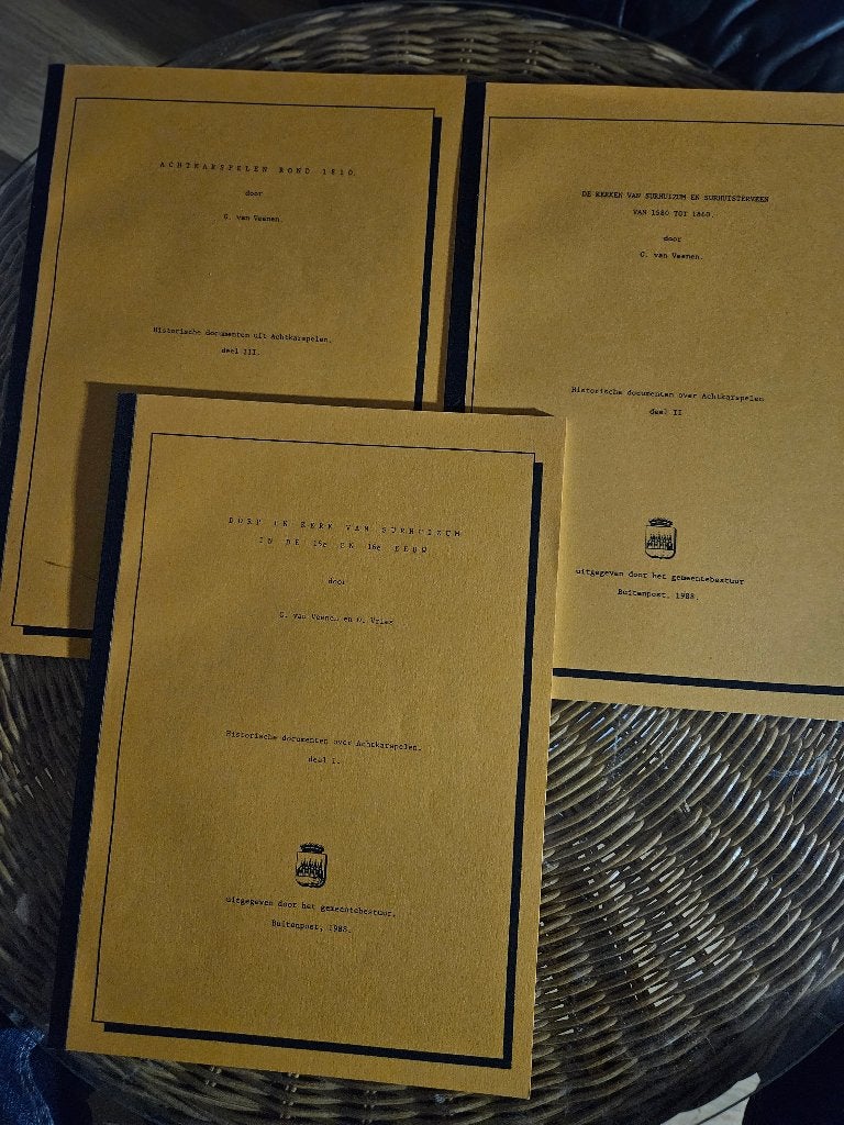 Historische documenten over Achtkarspelen 4 delen G.v Veenen, Boeken, Ophalen of Verzenden, Gelezen