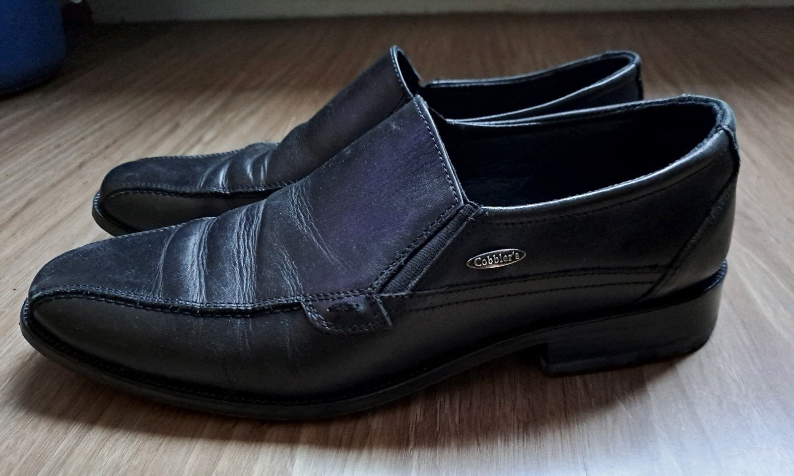 Cobbler's Zwarte Leren Loafers - Maat 40, Ophalen of Verzenden, Gedragen, Zwart, Loafers