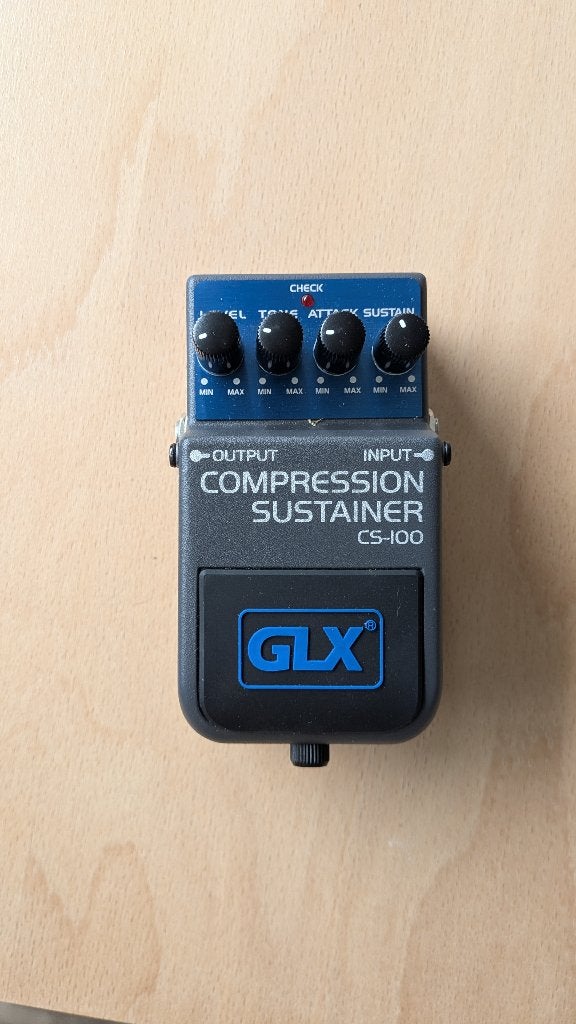 GLS CX-100 sustainer pedaal, Ophalen of Verzenden, Zo goed als nieuw, Compressor
