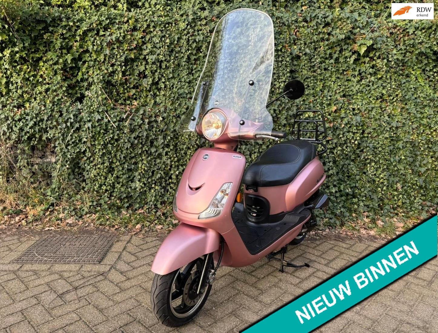 SYM Fiddle 2 E4 Rose Gold Windscherm Drager BETAAL met in3, 49 cc, S, Benzine, Fiddle