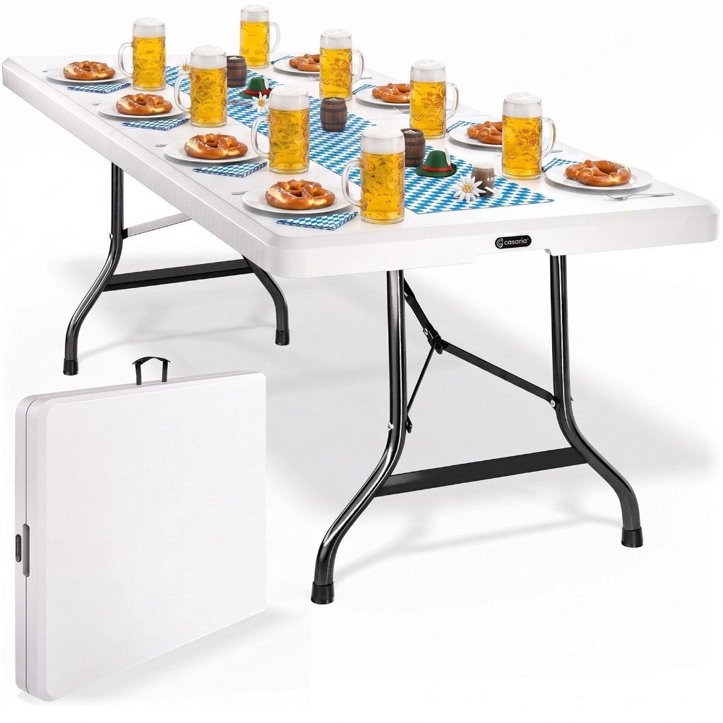 Campingtafel tuintafel eettafel klaptafel 220 cm GRTS BZRGD!, Campingtafel, Verzenden, Nieuw, Nvt