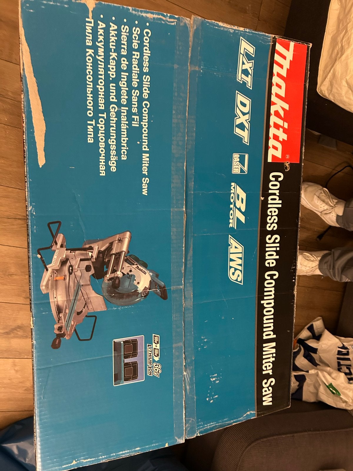 Makita DLS111ZU Afkortzaag - Zo goed als nieuw, Ophalen, Zo goed als nieuw, Afkortzaag
