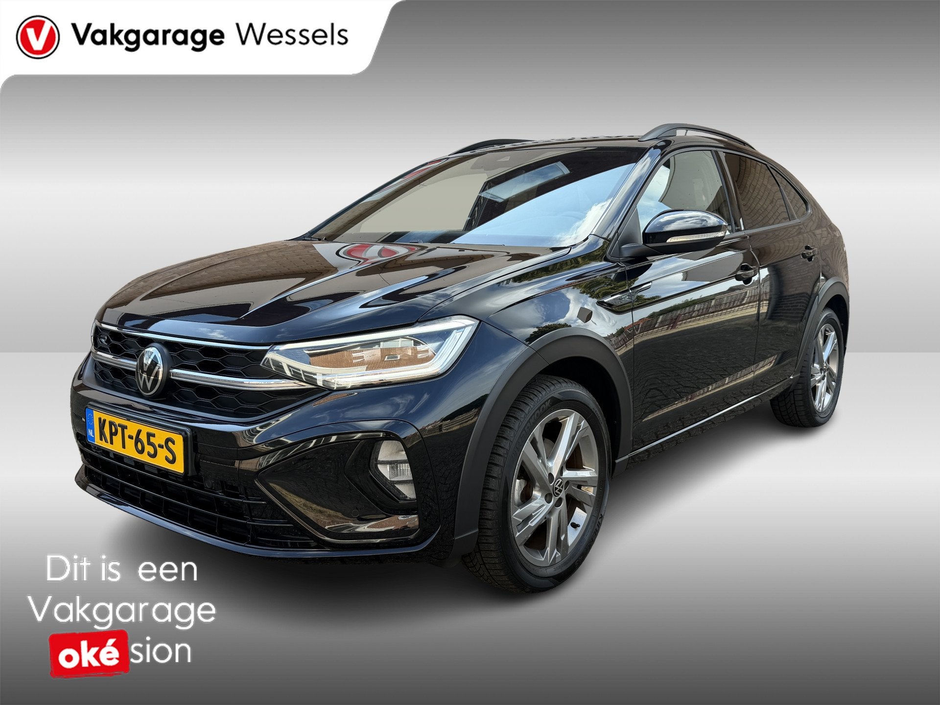 Volkswagen Taigo 1.0 TSI R-Line Business | Clima | Stoelverw, Auto's, 12 maanden, Stof, Gebruikt, Zwart