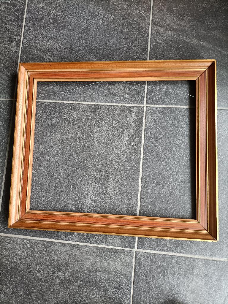 Mooie houten lijst te koop, Ophalen, Gebruikt, 50 tot 75 cm, 50 tot 75 cm