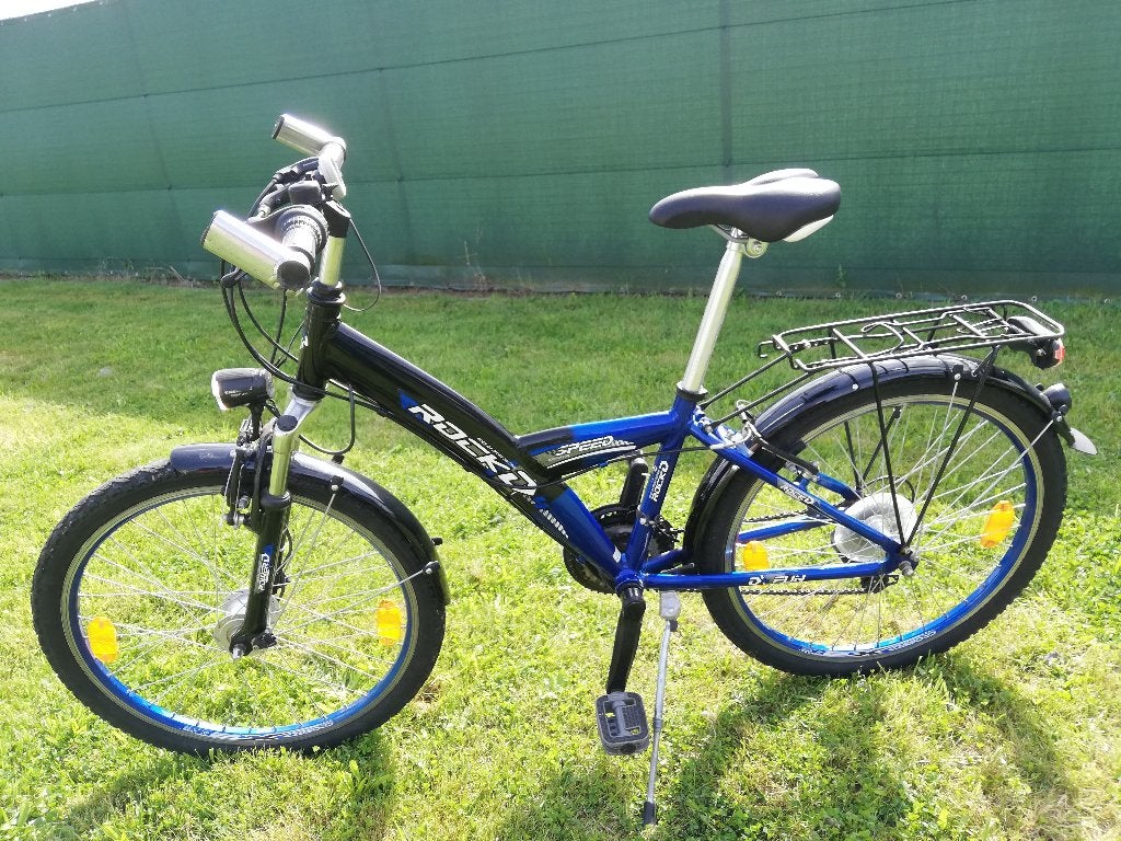 jongensfiets, Ophalen, 24 inch, Velgrem, Rockrider Decathlon