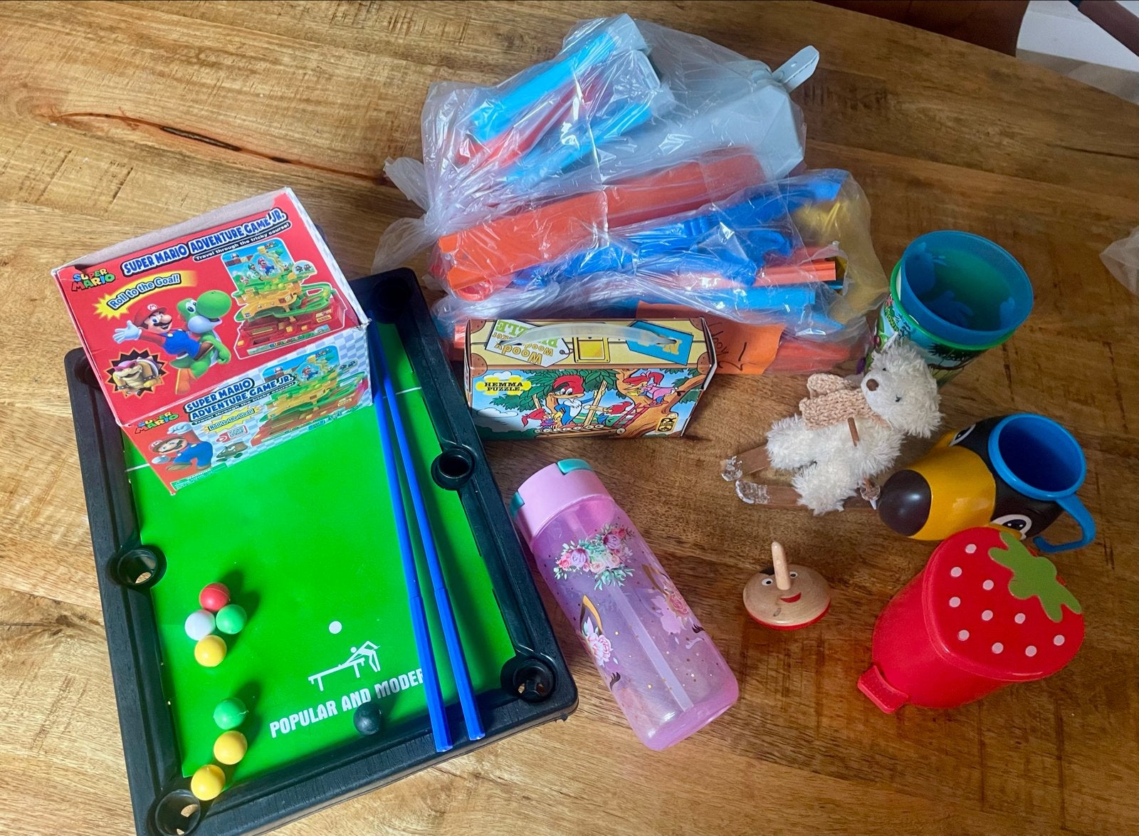 Leuke speelset voor kids:biljart, racebaan, puzzel en meer, Ophalen, Gebruikt, Jongen of Meisje