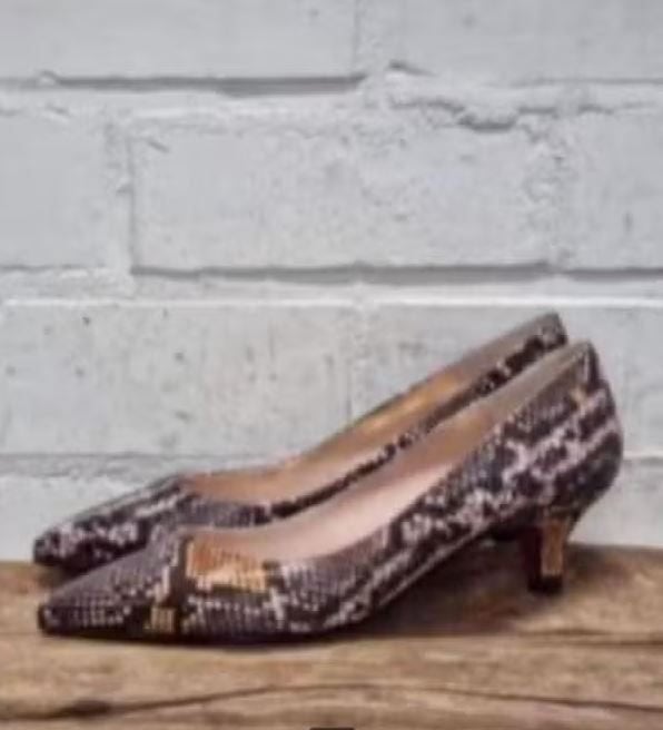 Cuplé - Prachtige pumps snakeprint maat 41 - ZGAN, Kleding | Dames, Cuplé, Pumps, Ophalen of Verzenden, Zo goed als nieuw