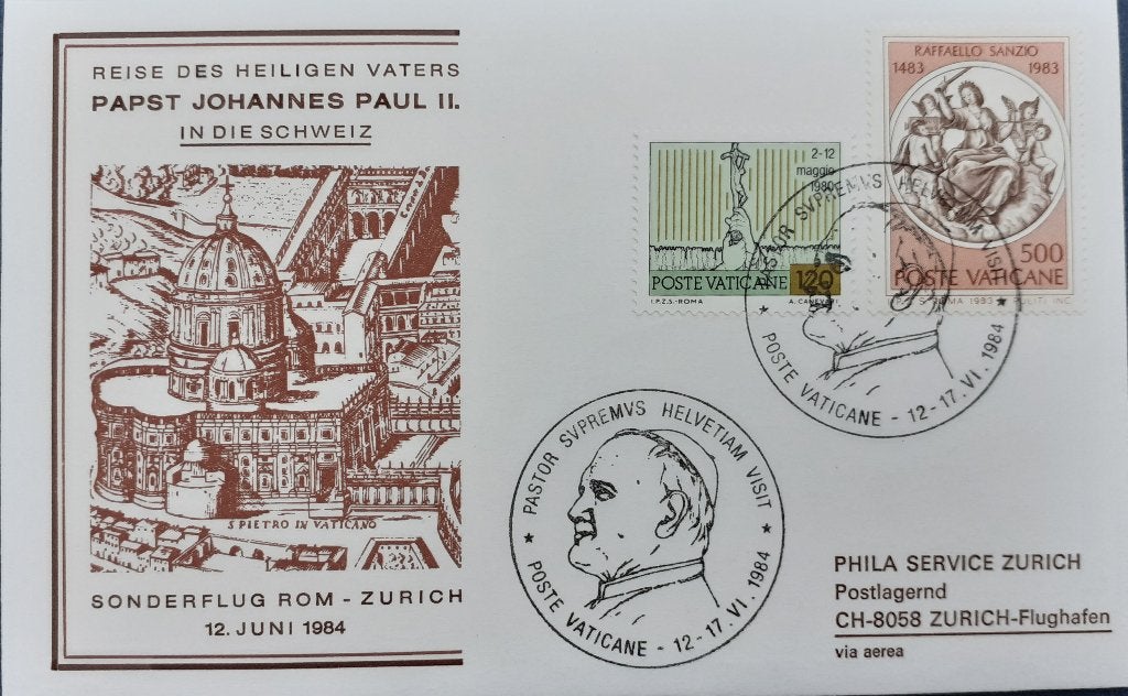 Luchtpost Vaticaan, Postzegels en Munten, Brieven en Enveloppen | Buitenland, Ophalen of Verzenden, Envelop