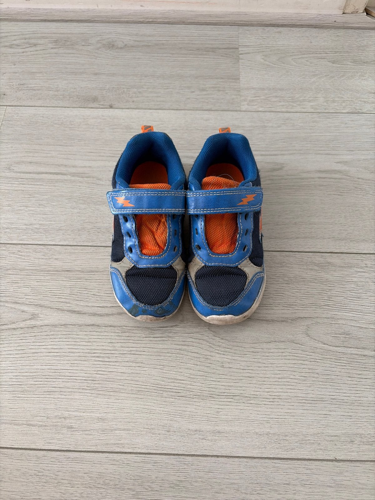 Kinderschoenen - Blauw met Oranje accenten, Ophalen of Verzenden, Gebruikt, Jongen of Meisje, Schoenen