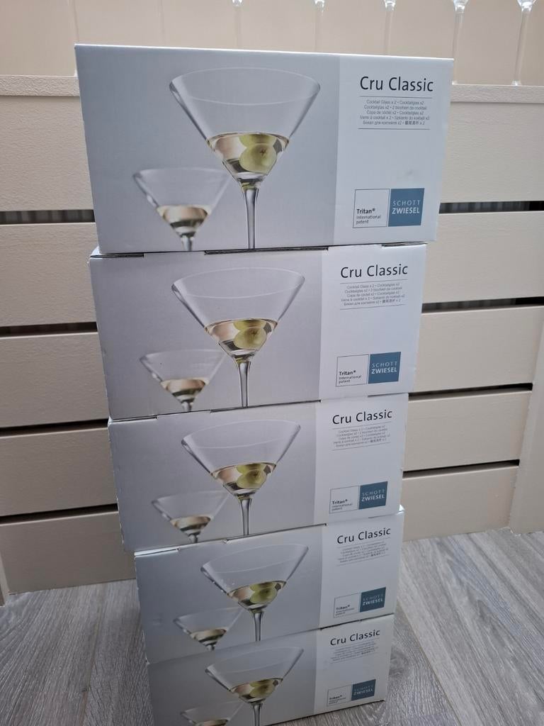 Coctailglazen van Schott Zwiesel, Doos, Minder dan 35 cm, Ophalen of Verzenden, Zo goed als nieuw