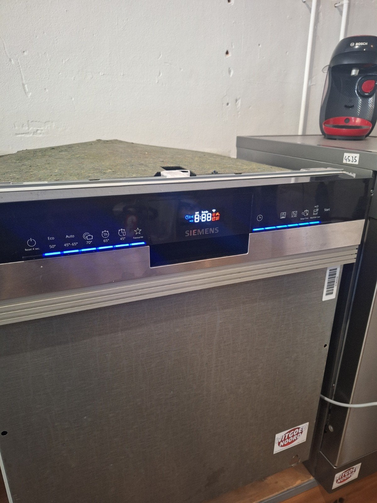 Zgan Siemens inbouw vaatwasser. Met garantie., Ophalen of Verzenden, Zo goed als nieuw, Inbouw, Kort programma