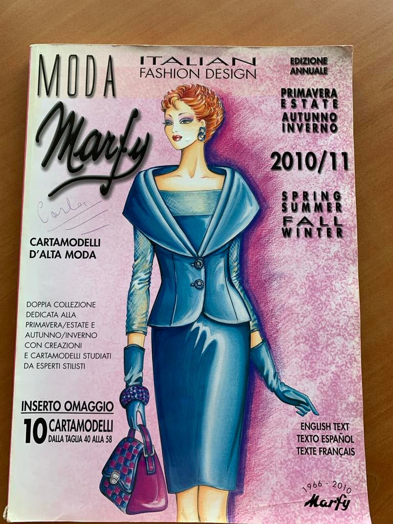 Marfy Italiaans Mode Patroonboek 2010/2011 inc 3 patronen, Overige merken, Vrouw, Ophalen of Verzenden, Overige typen