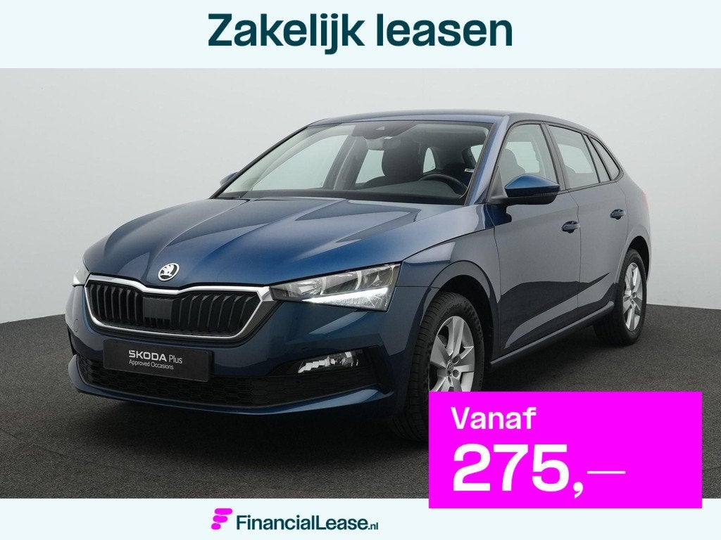 Skoda Scala 1.0 TSI 110 pk Ambition | Trekhaak | Parkeersens, Gebruikt, Euro 6, Blauw, 610 kg