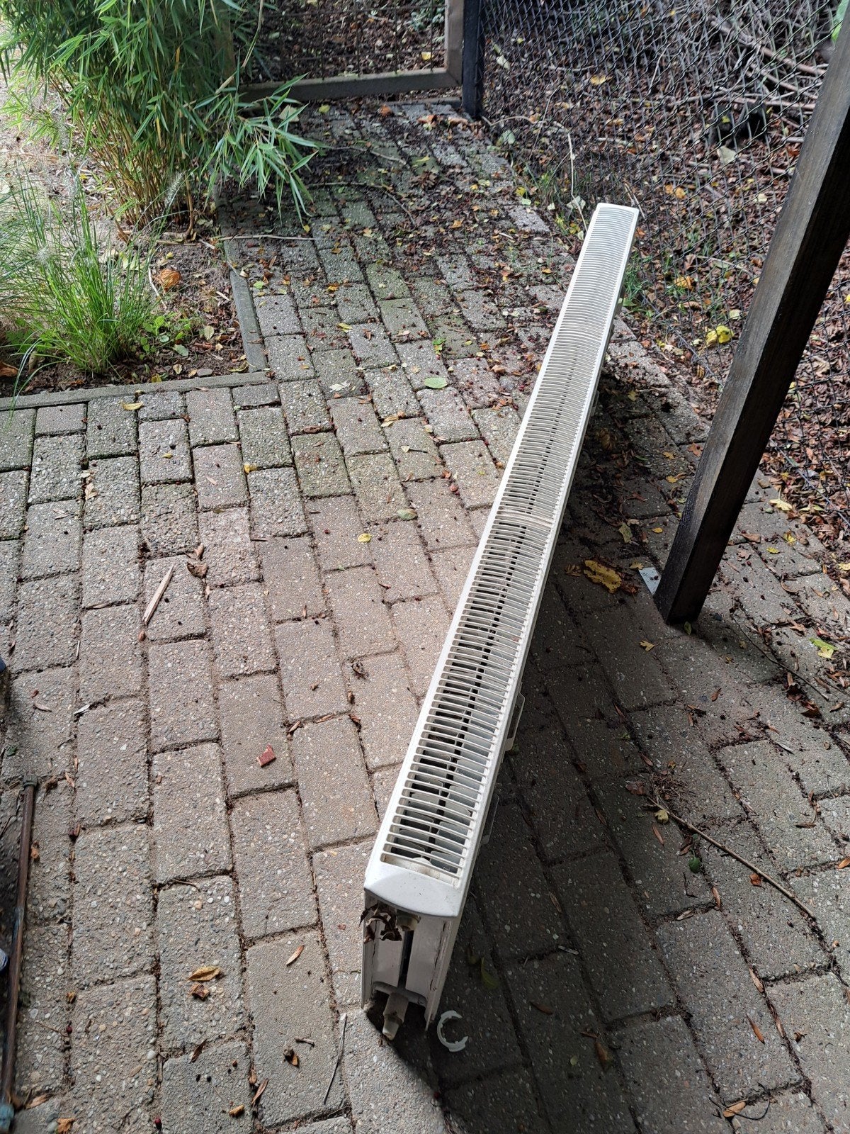 Witte radiator 1800x400x100mm, Ophalen, 30 tot 80 cm, Gebruikt, Radiator
