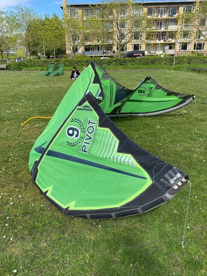 Naish Pivot 9m2, Ophalen, Gebruikt, 9 m², Geen board