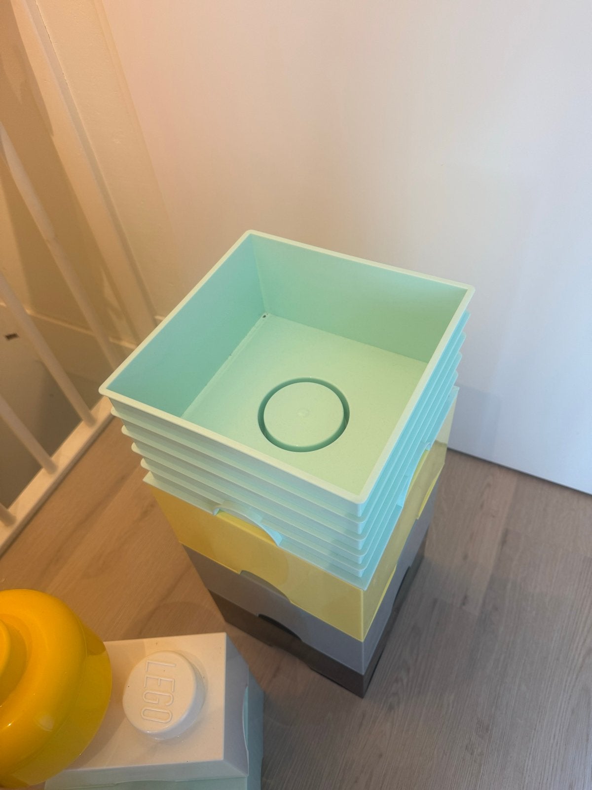 LEGO Opbergboxen en Hoofd - Set van 6, Ophalen, Zo goed als nieuw, Overige merken