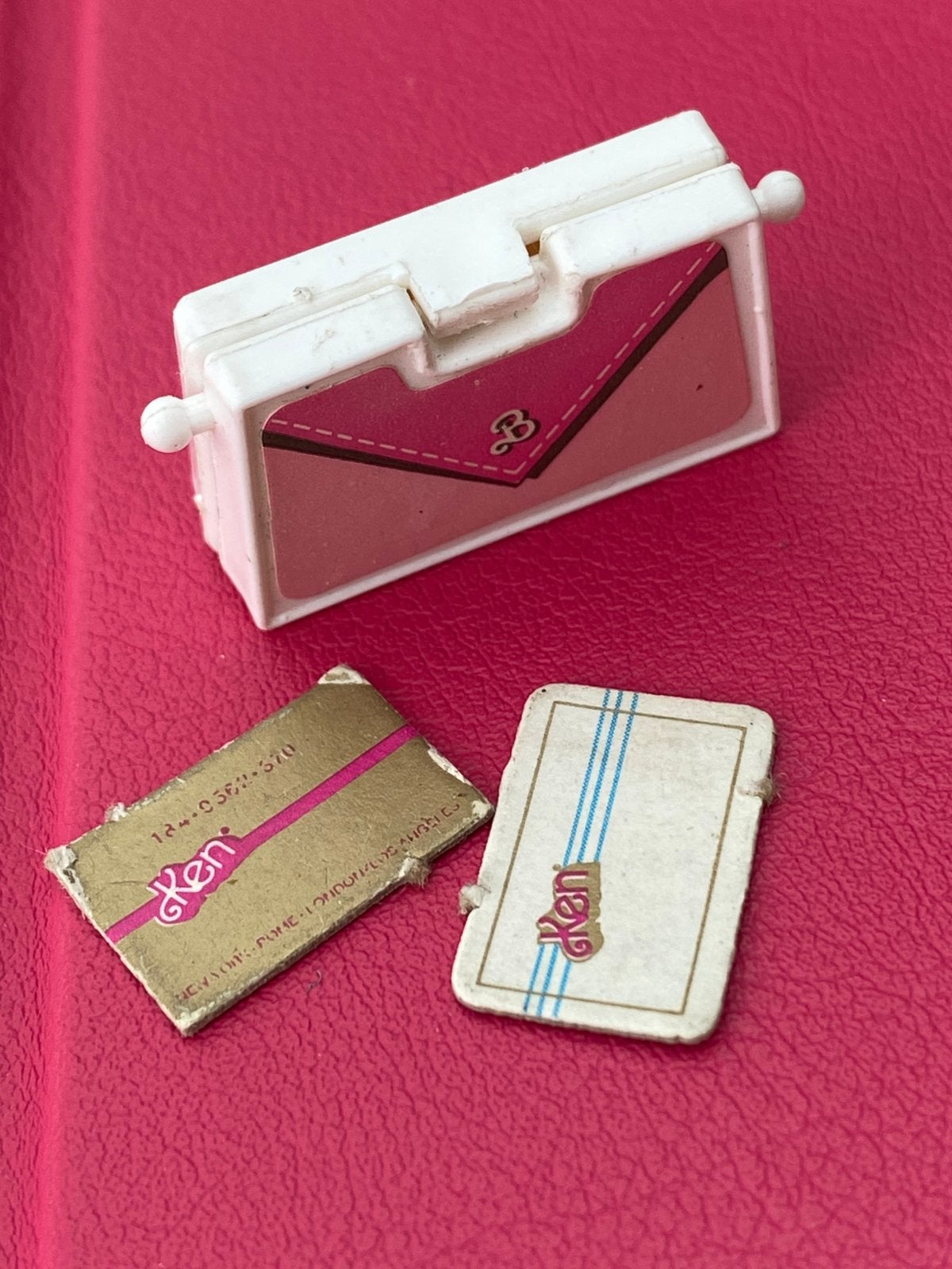 Vintage Barbie 84 Day to Night handtas + Ken plaatjes Mattel, Verzenden