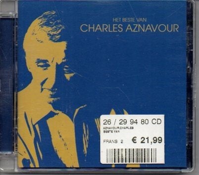 Charles Aznavour - Het Beste Van (CD), Ophalen of Verzenden, Zo goed als nieuw, Verzamelalbum, Chanson
