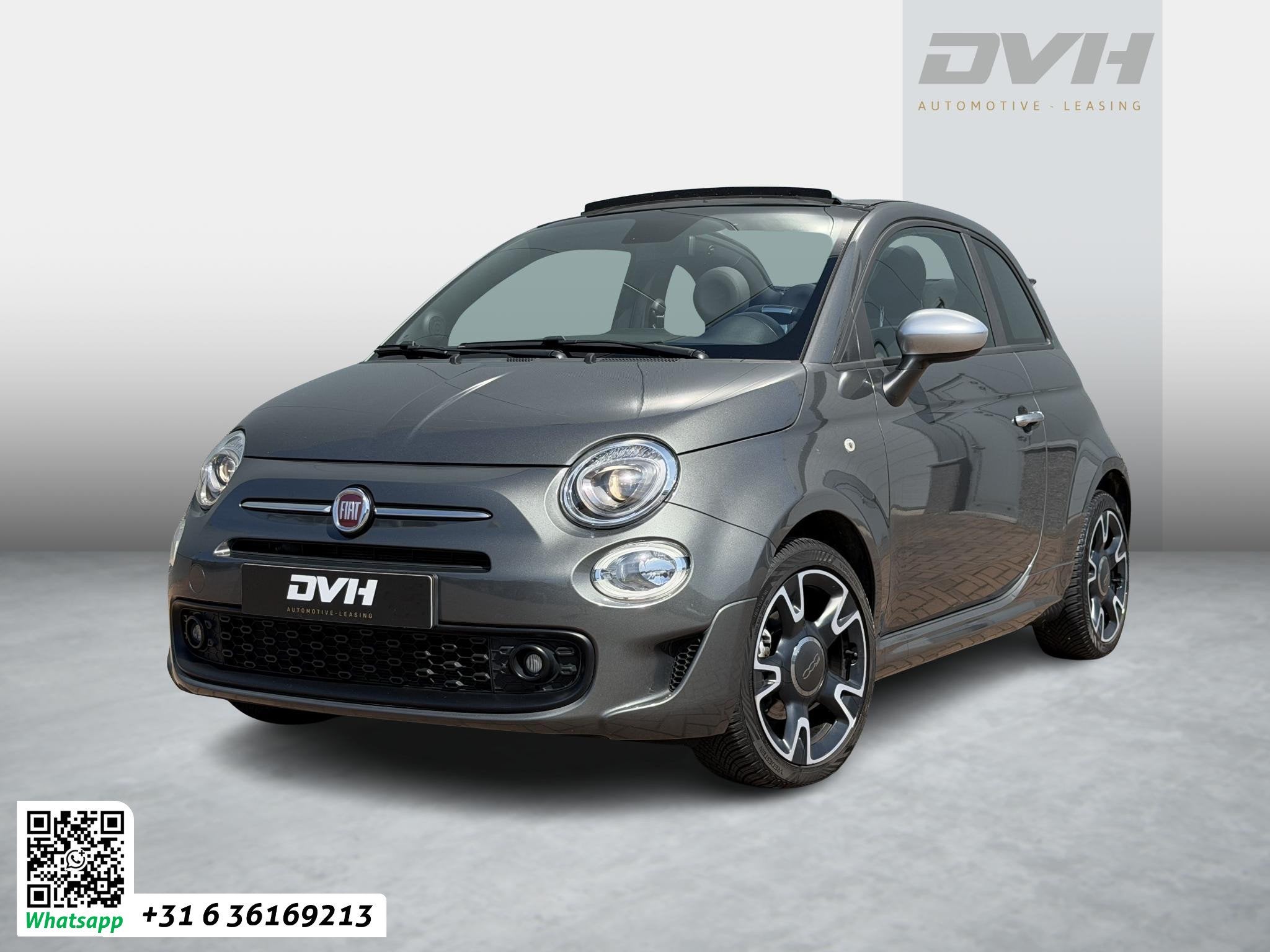 Fiat 500C 1.0 Hybrid Rockstar Sport, Auto's, Fiat, Voorwielaandrijving, Stof, Cabriolet, 4 stoelen