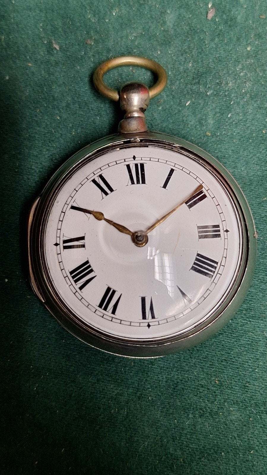 antiek zilveren snek zakhorloge heel mooi., Ophalen of Verzenden, Zilver, Overige merken, Voor 1900