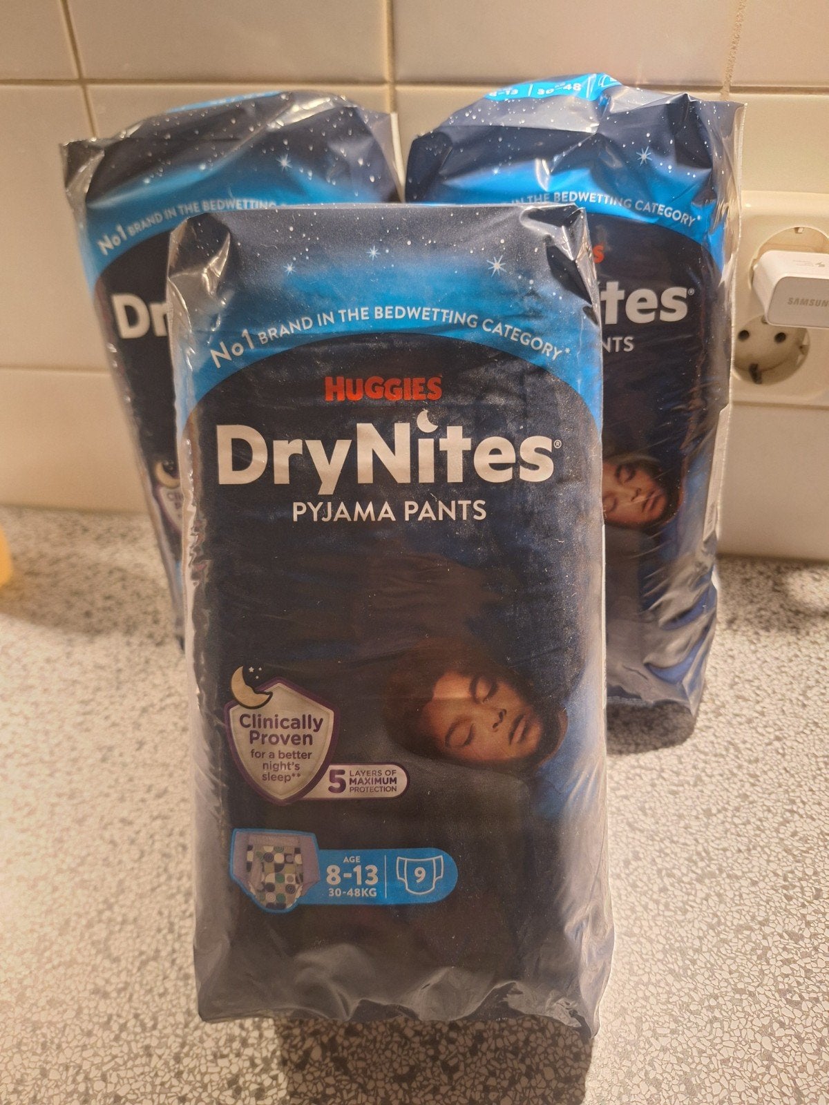 Huggies DryNites Pyjama Pants 8-13 jaar (30-48kg) - 3 pakken, Ophalen, Nieuw