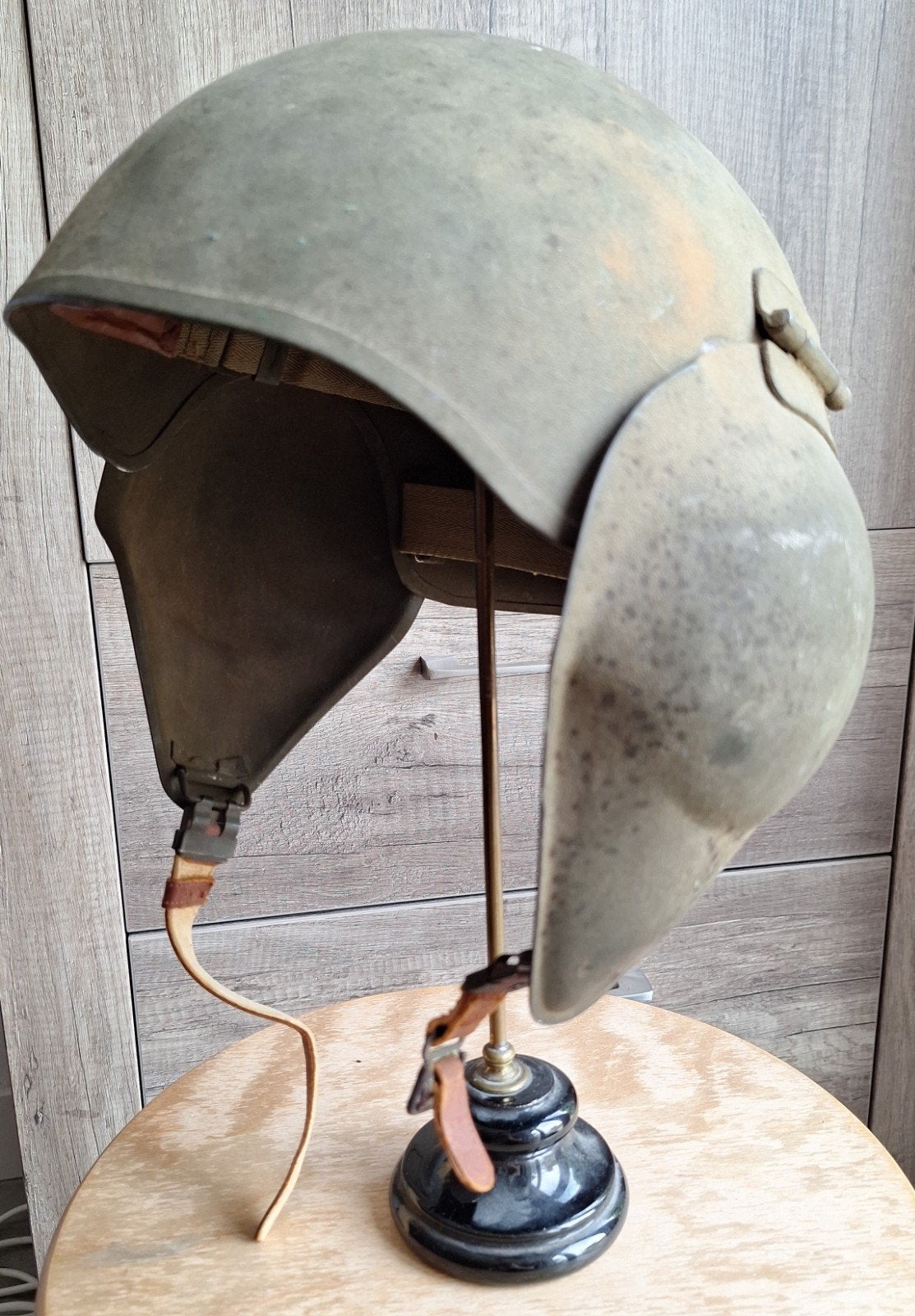 WO2 US - USAAF Flak Helm M-5, Verzamelen, Ophalen of Verzenden, Luchtmacht, Amerika, Helm of Baret