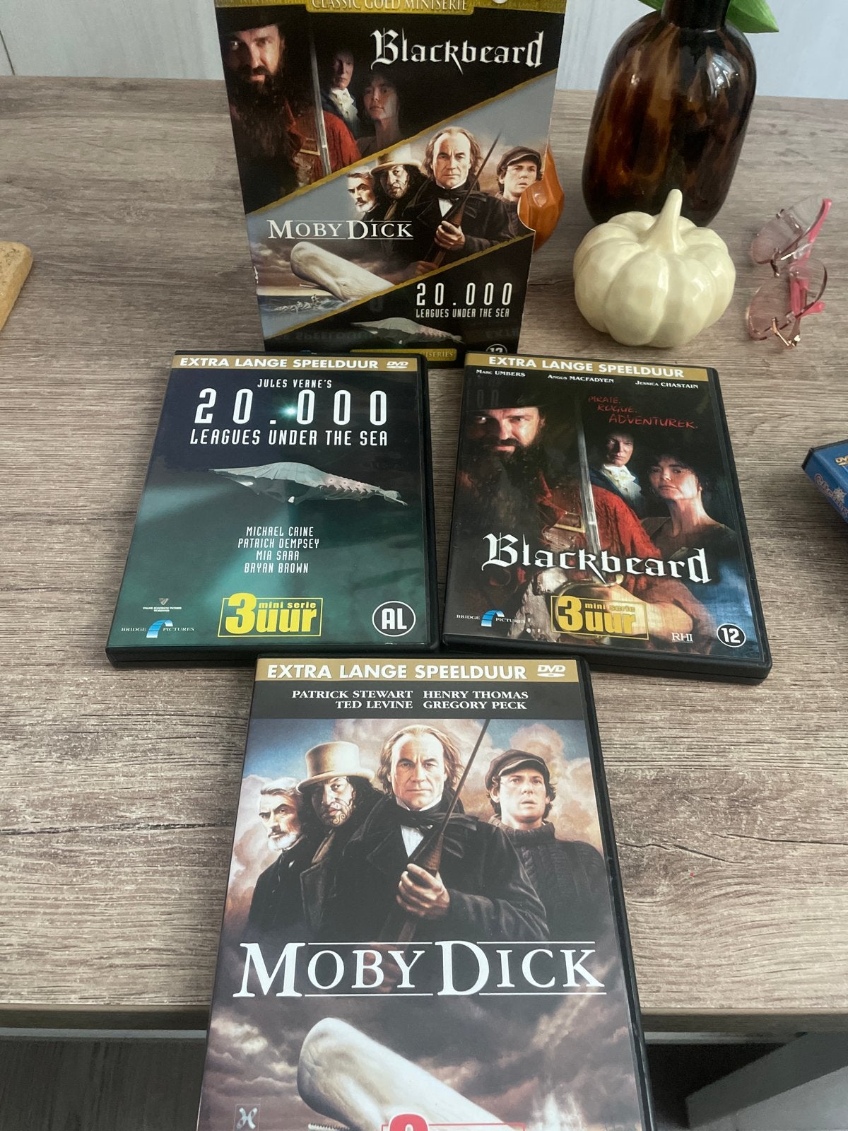 Classic Gold Miniserie: Blackbeard, Moby Dick, 20.000 Mijlen, Engels, Nederlands, Overige genres, Ophalen of Verzenden