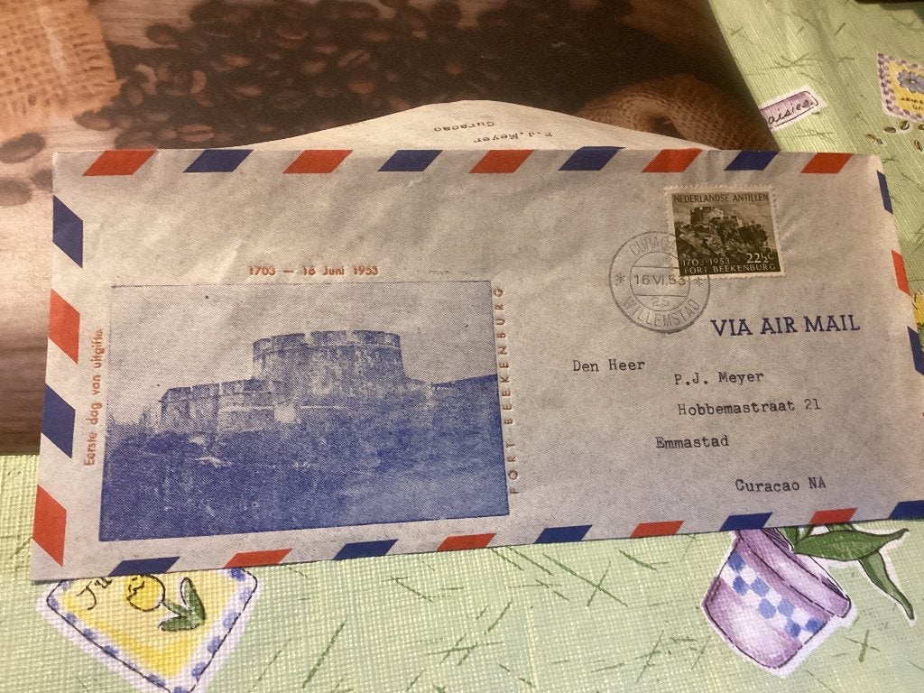 No5651 Nederlandse Antillen voorloper 16-6-1953 Heb ook Nede, Ophalen, Beschreven, Rest van de wereld